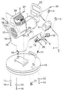 Air-Compressor Parts Diagram and Parts List for WL5006  Campbell Hausfeld Compressor